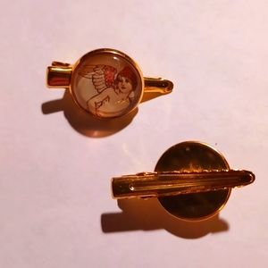 2 X Cherub Art hairclips